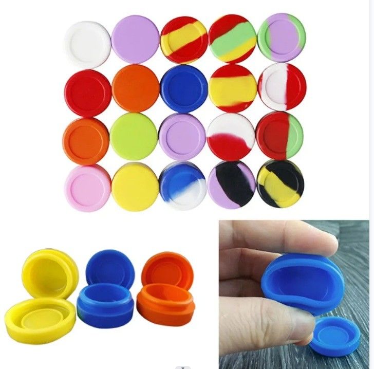 Siliconen Pot 3ml Rook Accessoires Diverse Kleuren Rook Opbergdoos