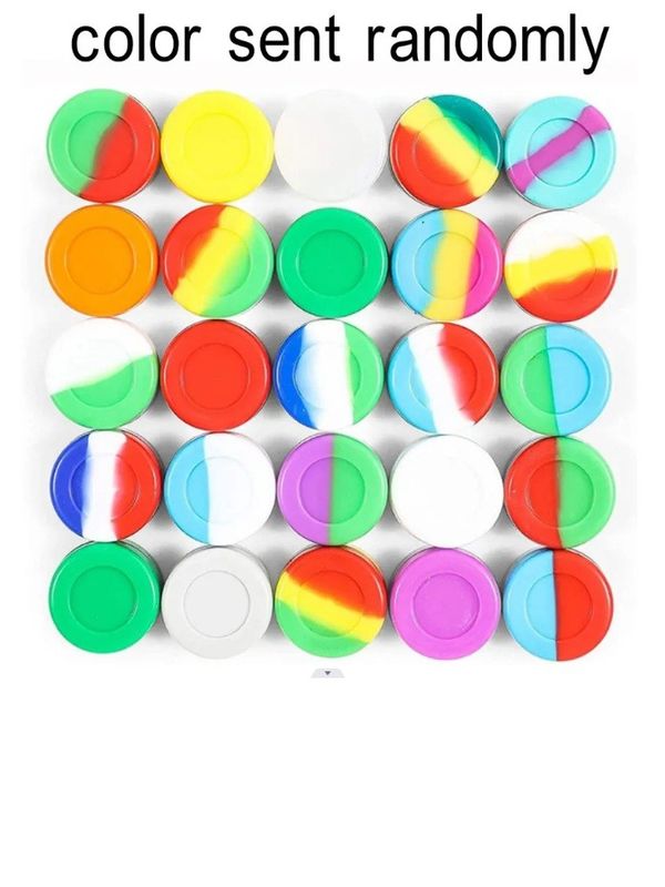 Siliconen Pot 3ml Rook Accessoires Diverse Kleuren Rook Opbergdoos