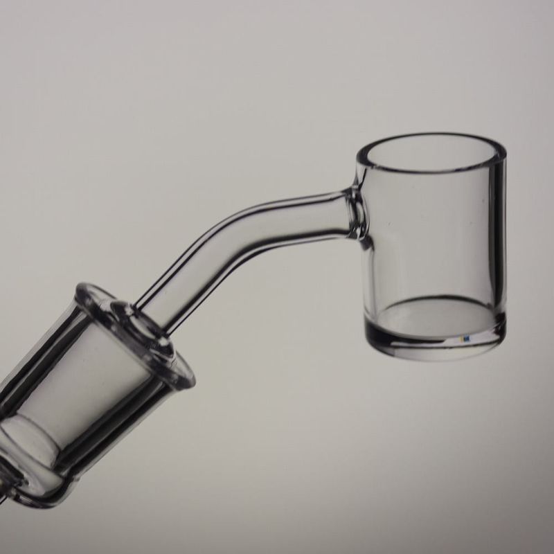 18mm Male Smoking Quartz Banger 45 Degree 25mm With Carb Cap And Terp Pearls