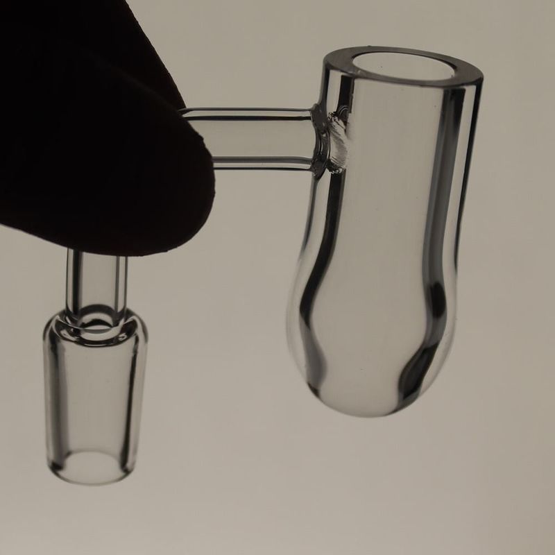 10in Clear Glass Quartz Nail Dab High Durability Custom Glass Pipes For Smoking